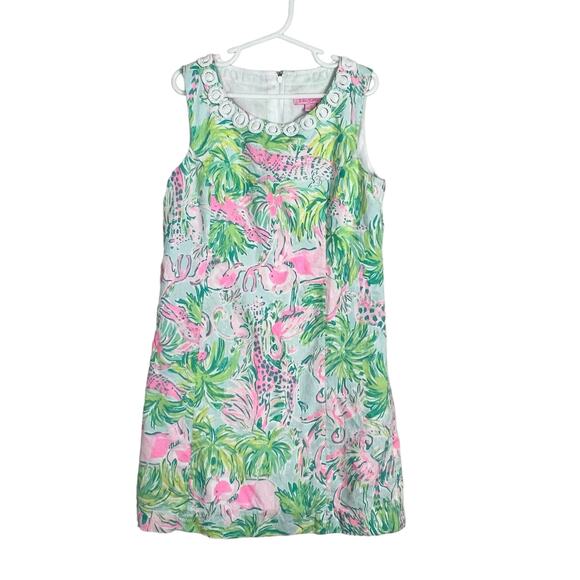 Lilly Pulitzer Other - Lilly Pulitzer Girls Shift Dress Size 10 jungle animals